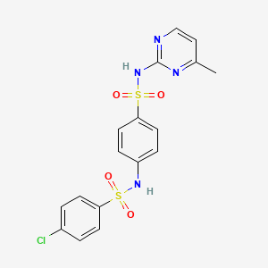 4-chloro-N-(4-{[(4-methyl-2-pyrimidinyl)amino]sulfonyl}phenyl)benzenesulfonamide