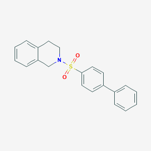 molecular formula C21H19NO2S B345310 2-(4-phenylphenyl)sulfonyl-3,4-dihydro-1H-isoquinoline CAS No. 496015-63-5