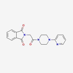 2-{2-oxo-2-[4-(2-pyridinyl)-1-piperazinyl]ethyl}-1H-isoindole-1,3(2H)-dione