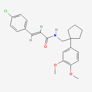 3-(4-chlorophenyl)-N-{[1-(3,4-dimethoxyphenyl)cyclopentyl]methyl}acrylamide