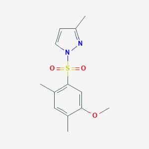 molecular formula C13H16N2O3S B345314 1-(5-Methoxy-2,4-dimethyl-benzenesulfonyl)-3-methyl-1H-pyrazole CAS No. 957319-78-7