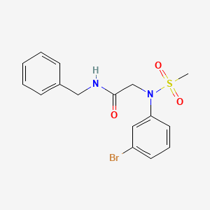 N~1~-benzyl-N~2~-(3-bromophenyl)-N~2~-(methylsulfonyl)glycinamide