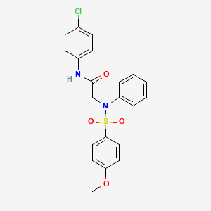 N-(4-chlorophenyl)-2-(N-(4-methoxyphenyl)sulfonylanilino)acetamide