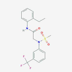 N~1~-(2-ethylphenyl)-N~2~-(methylsulfonyl)-N~2~-[3-(trifluoromethyl)phenyl]glycinamide