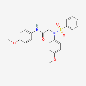 N~2~-(4-ethoxyphenyl)-N~1~-(4-methoxyphenyl)-N~2~-(phenylsulfonyl)glycinamide