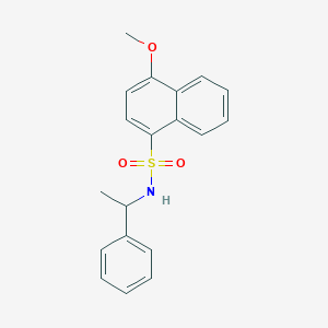 4-methoxy-N-(1-phenylethyl)naphthalene-1-sulfonamide