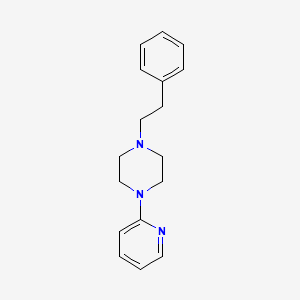 molecular formula C17H21N3 B3453258 1-(2-苯乙基)-4-(2-吡啶基)哌嗪 