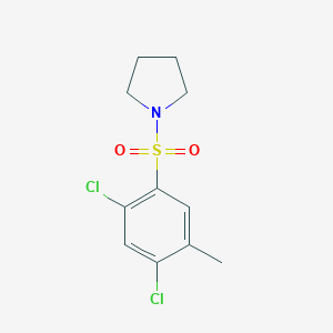 molecular formula C11H13Cl2NO2S B345326 1-(2,4-Dichloro-5-methylphenyl)sulfonylpyrrolidine CAS No. 799258-81-4