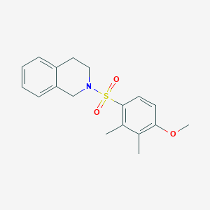 molecular formula C18H21NO3S B345327 2-[(4-Methoxy-2,3-dimethylphenyl)sulfonyl]-1,2,3,4-tetrahydroisoquinoline CAS No. 799265-83-1
