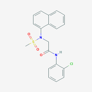 N~1~-(2-chlorophenyl)-N~2~-(methylsulfonyl)-N~2~-1-naphthylglycinamide