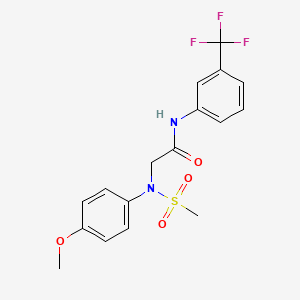 N~2~-(4-methoxyphenyl)-N~2~-(methylsulfonyl)-N~1~-[3-(trifluoromethyl)phenyl]glycinamide