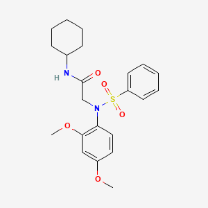 N~1~-cyclohexyl-N~2~-(2,4-dimethoxyphenyl)-N~2~-(phenylsulfonyl)glycinamide