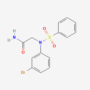 N~2~-(3-bromophenyl)-N~2~-(phenylsulfonyl)glycinamide