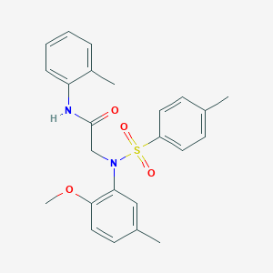 N~2~-(2-methoxy-5-methylphenyl)-N~1~-(2-methylphenyl)-N~2~-[(4-methylphenyl)sulfonyl]glycinamide