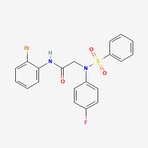 N~1~-(2-bromophenyl)-N~2~-(4-fluorophenyl)-N~2~-(phenylsulfonyl)glycinamide