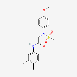 N~1~-(3,4-dimethylphenyl)-N~2~-(4-methoxyphenyl)-N~2~-(methylsulfonyl)glycinamide