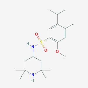 5-Isopropyl-2-methoxy-4-methyl-N-(2,2,6,6-tetramethyl-piperidin-4-yl)-benzenesulfonamide