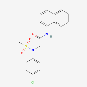 N~2~-(4-chlorophenyl)-N~2~-(methylsulfonyl)-N~1~-1-naphthylglycinamide