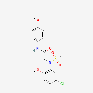 N~2~-(5-chloro-2-methoxyphenyl)-N~1~-(4-ethoxyphenyl)-N~2~-(methylsulfonyl)glycinamide