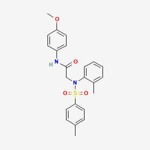 molecular formula C23H24N2O4S B3453428 N~1~-(4-methoxyphenyl)-N~2~-(2-methylphenyl)-N~2~-[(4-methylphenyl)sulfonyl]glycinamide 