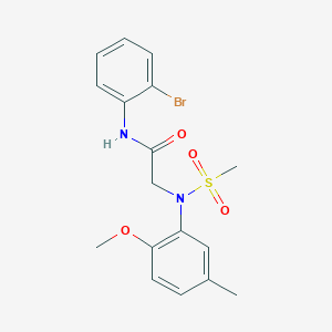 N~1~-(2-bromophenyl)-N~2~-(2-methoxy-5-methylphenyl)-N~2~-(methylsulfonyl)glycinamide