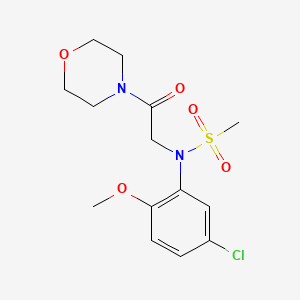 N-(5-chloro-2-methoxyphenyl)-N-[2-(4-morpholinyl)-2-oxoethyl]methanesulfonamide