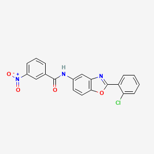 N-[2-(2-chlorophenyl)-1,3-benzoxazol-5-yl]-3-nitrobenzamide