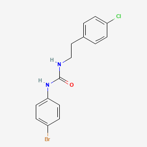 molecular formula C15H14BrClN2O B3453518 1-(4-Bromophenyl)-3-[2-(4-chlorophenyl)ethyl]urea 