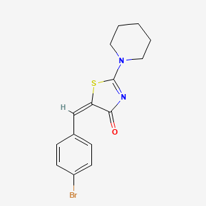 5-(4-bromobenzylidene)-2-(1-piperidinyl)-1,3-thiazol-4(5H)-one