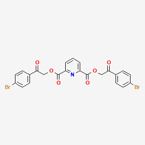 bis[2-(4-bromophenyl)-2-oxoethyl] 2,6-pyridinedicarboxylate