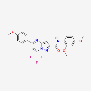 N-(2,4-dimethoxyphenyl)-5-(4-methoxyphenyl)-7-(trifluoromethyl)pyrazolo[1,5-a]pyrimidine-2-carboxamide