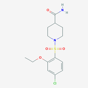 1-[(4-Chloro-2-ethoxyphenyl)sulfonyl]piperidine-4-carboxamide