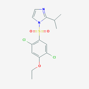 molecular formula C14H16Cl2N2O3S B345360 1-(2,5-Dichloro-4-ethoxyphenyl)sulfonyl-2-propan-2-ylimidazole CAS No. 898640-17-0