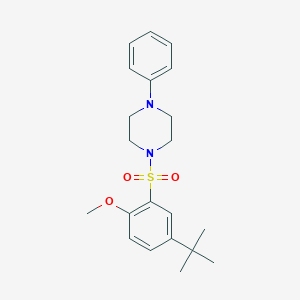 1-(5-Tert-butyl-2-methoxybenzenesulfonyl)-4-phenylpiperazine