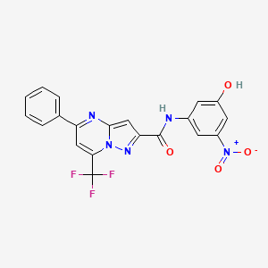 N-(3-hydroxy-5-nitrophenyl)-5-phenyl-7-(trifluoromethyl)pyrazolo[1,5-a]pyrimidine-2-carboxamide