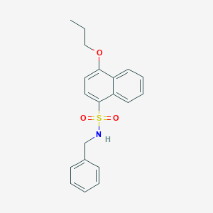 molecular formula C20H21NO3S B345368 N-benzyl-4-propoxynaphthalene-1-sulfonamide CAS No. 902249-22-3