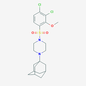 molecular formula C21H28Cl2N2O3S B345373 1-[(4-Adamantanylpiperazinyl)sulfonyl]-3,4-dichloro-2-methoxybenzene CAS No. 446028-40-6