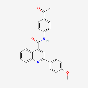 N-(4-acetylphenyl)-2-(4-methoxyphenyl)-4-quinolinecarboxamide