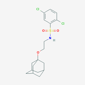 molecular formula C18H23Cl2NO3S B345375 (2-Adamantanyloxyethyl)[(2,5-dichlorophenyl)sulfonyl]amine CAS No. 445473-47-2