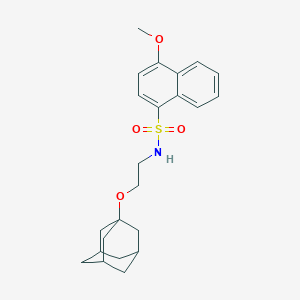 molecular formula C23H29NO4S B345376 (2-Adamantanyloxyethyl)[(4-methoxynaphthyl)sulfonyl]amine CAS No. 445473-49-4
