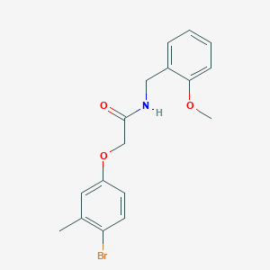 2-(4-bromo-3-methylphenoxy)-N-(2-methoxybenzyl)acetamide