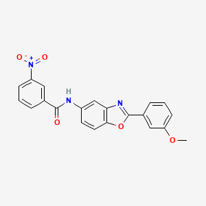 N-[2-(3-methoxyphenyl)-1,3-benzoxazol-5-yl]-3-nitrobenzamide