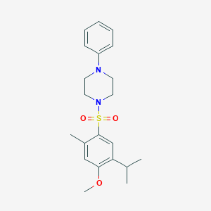 1-[(5-Isopropyl-4-methoxy-2-methylphenyl)sulfonyl]-4-phenylpiperazine