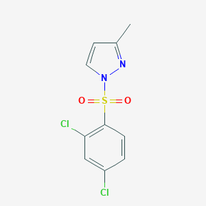 molecular formula C10H8Cl2N2O2S B345387 1-[(2,4-dichlorophenyl)sulfonyl]-3-methyl-1H-pyrazole CAS No. 957333-79-8