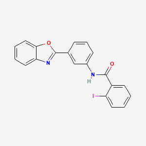 N-[3-(1,3-benzoxazol-2-yl)phenyl]-2-iodobenzamide