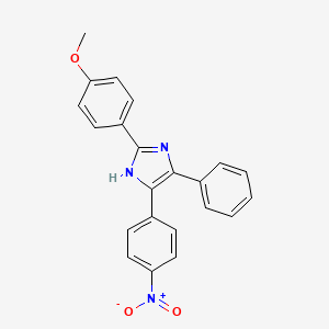 2-(4-methoxyphenyl)-4-(4-nitrophenyl)-5-phenyl-1H-imidazole