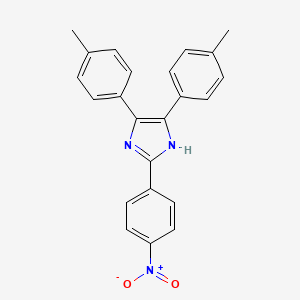 molecular formula C23H19N3O2 B3453938 4,5-bis(4-methylphenyl)-2-(4-nitrophenyl)-1H-imidazole CAS No. 169155-33-3