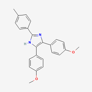 molecular formula C24H22N2O2 B3453946 4,5-bis(4-methoxyphenyl)-2-(4-methylphenyl)-1H-imidazole 