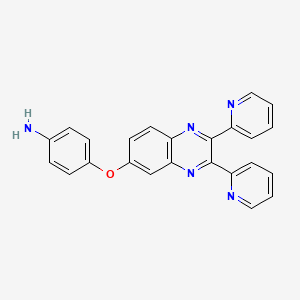 4-[(2,3-di-2-pyridinyl-6-quinoxalinyl)oxy]aniline