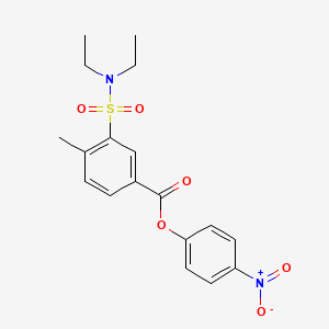 4-nitrophenyl 3-[(diethylamino)sulfonyl]-4-methylbenzoate